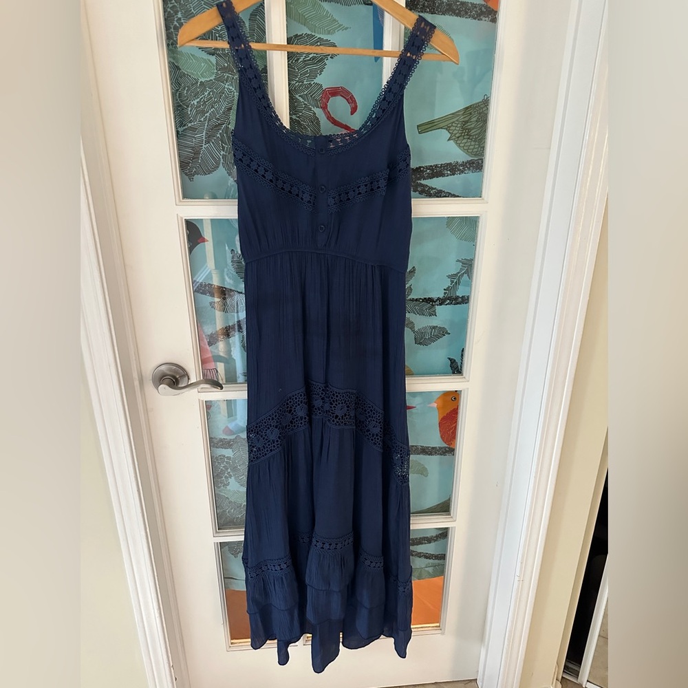 Rebellion Blue Tiered Maxi Sundress